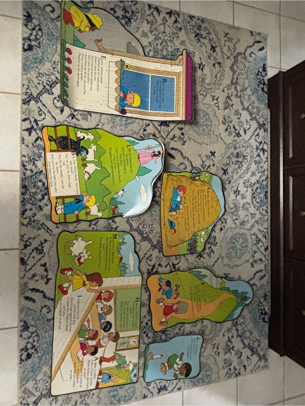 Vintage 1975 Nursery Rhyme bulletin board set -